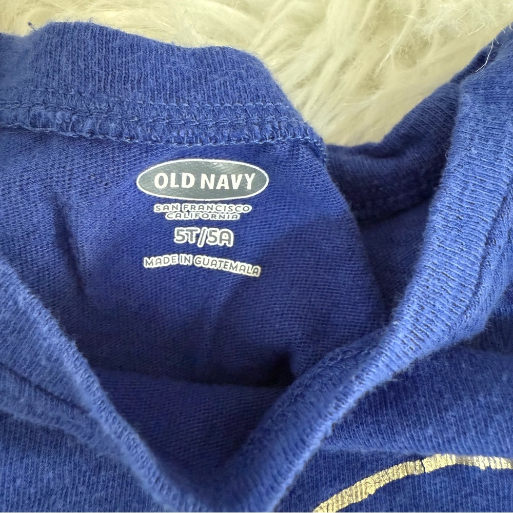 Old Navy Blue and Tie-Dye Long Sleeve Set with Leggings - Picture 4 of 7